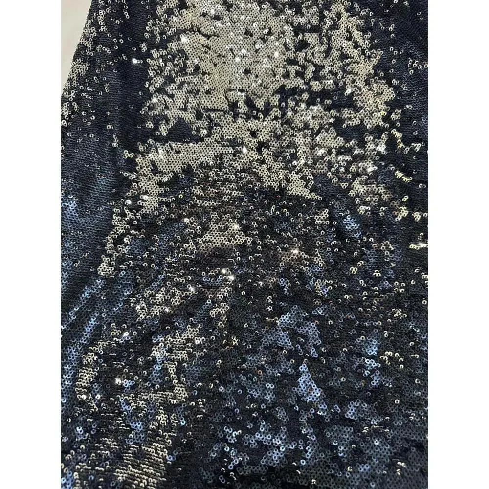 NWT Anthropologie Moulinette Soeurs Blue Silver Sequin Short Mini Dress Size XS - Picture 5 of 9